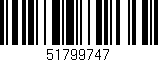 Código de barras (EAN, GTIN, SKU, ISBN): '51799747'