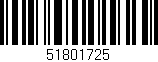 Código de barras (EAN, GTIN, SKU, ISBN): '51801725'