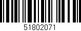 Código de barras (EAN, GTIN, SKU, ISBN): '51802071'
