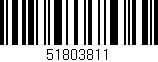 Código de barras (EAN, GTIN, SKU, ISBN): '51803811'