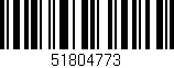 Código de barras (EAN, GTIN, SKU, ISBN): '51804773'