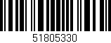 Código de barras (EAN, GTIN, SKU, ISBN): '51805330'