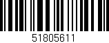 Código de barras (EAN, GTIN, SKU, ISBN): '51805611'