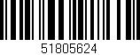 Código de barras (EAN, GTIN, SKU, ISBN): '51805624'
