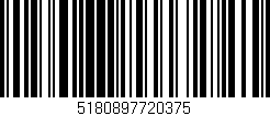 Código de barras (EAN, GTIN, SKU, ISBN): '5180897720375'