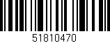 Código de barras (EAN, GTIN, SKU, ISBN): '51810470'