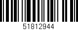 Código de barras (EAN, GTIN, SKU, ISBN): '51812944'
