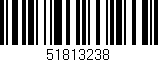Código de barras (EAN, GTIN, SKU, ISBN): '51813238'