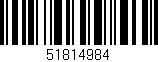 Código de barras (EAN, GTIN, SKU, ISBN): '51814984'