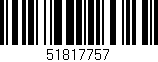 Código de barras (EAN, GTIN, SKU, ISBN): '51817757'