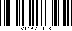 Código de barras (EAN, GTIN, SKU, ISBN): '5181797393386'
