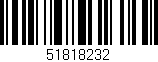 Código de barras (EAN, GTIN, SKU, ISBN): '51818232'