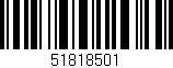 Código de barras (EAN, GTIN, SKU, ISBN): '51818501'