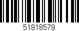 Código de barras (EAN, GTIN, SKU, ISBN): '51818579'