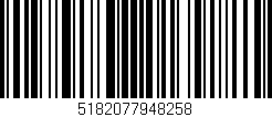 Código de barras (EAN, GTIN, SKU, ISBN): '5182077948258'