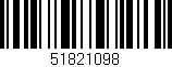 Código de barras (EAN, GTIN, SKU, ISBN): '51821098'
