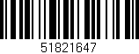 Código de barras (EAN, GTIN, SKU, ISBN): '51821647'