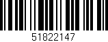 Código de barras (EAN, GTIN, SKU, ISBN): '51822147'