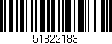 Código de barras (EAN, GTIN, SKU, ISBN): '51822183'