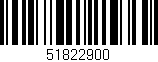 Código de barras (EAN, GTIN, SKU, ISBN): '51822900'