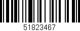 Código de barras (EAN, GTIN, SKU, ISBN): '51823467'