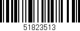 Código de barras (EAN, GTIN, SKU, ISBN): '51823513'