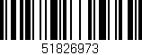Código de barras (EAN, GTIN, SKU, ISBN): '51826973'