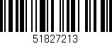 Código de barras (EAN, GTIN, SKU, ISBN): '51827213'