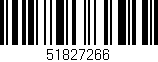 Código de barras (EAN, GTIN, SKU, ISBN): '51827266'