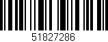 Código de barras (EAN, GTIN, SKU, ISBN): '51827286'