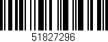 Código de barras (EAN, GTIN, SKU, ISBN): '51827296'