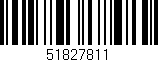 Código de barras (EAN, GTIN, SKU, ISBN): '51827811'
