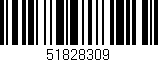 Código de barras (EAN, GTIN, SKU, ISBN): '51828309'