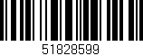 Código de barras (EAN, GTIN, SKU, ISBN): '51828599'