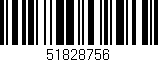 Código de barras (EAN, GTIN, SKU, ISBN): '51828756'