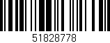 Código de barras (EAN, GTIN, SKU, ISBN): '51828778'