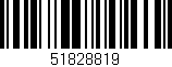 Código de barras (EAN, GTIN, SKU, ISBN): '51828819'