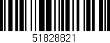 Código de barras (EAN, GTIN, SKU, ISBN): '51828821'