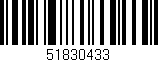 Código de barras (EAN, GTIN, SKU, ISBN): '51830433'
