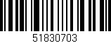 Código de barras (EAN, GTIN, SKU, ISBN): '51830703'