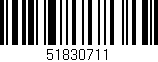 Código de barras (EAN, GTIN, SKU, ISBN): '51830711'