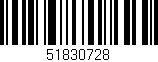 Código de barras (EAN, GTIN, SKU, ISBN): '51830728'