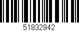 Código de barras (EAN, GTIN, SKU, ISBN): '51832942'