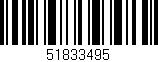 Código de barras (EAN, GTIN, SKU, ISBN): '51833495'