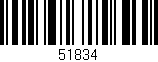Código de barras (EAN, GTIN, SKU, ISBN): '51834'