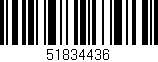 Código de barras (EAN, GTIN, SKU, ISBN): '51834436'