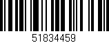 Código de barras (EAN, GTIN, SKU, ISBN): '51834459'