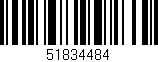 Código de barras (EAN, GTIN, SKU, ISBN): '51834484'