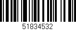 Código de barras (EAN, GTIN, SKU, ISBN): '51834532'
