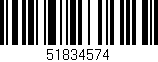 Código de barras (EAN, GTIN, SKU, ISBN): '51834574'